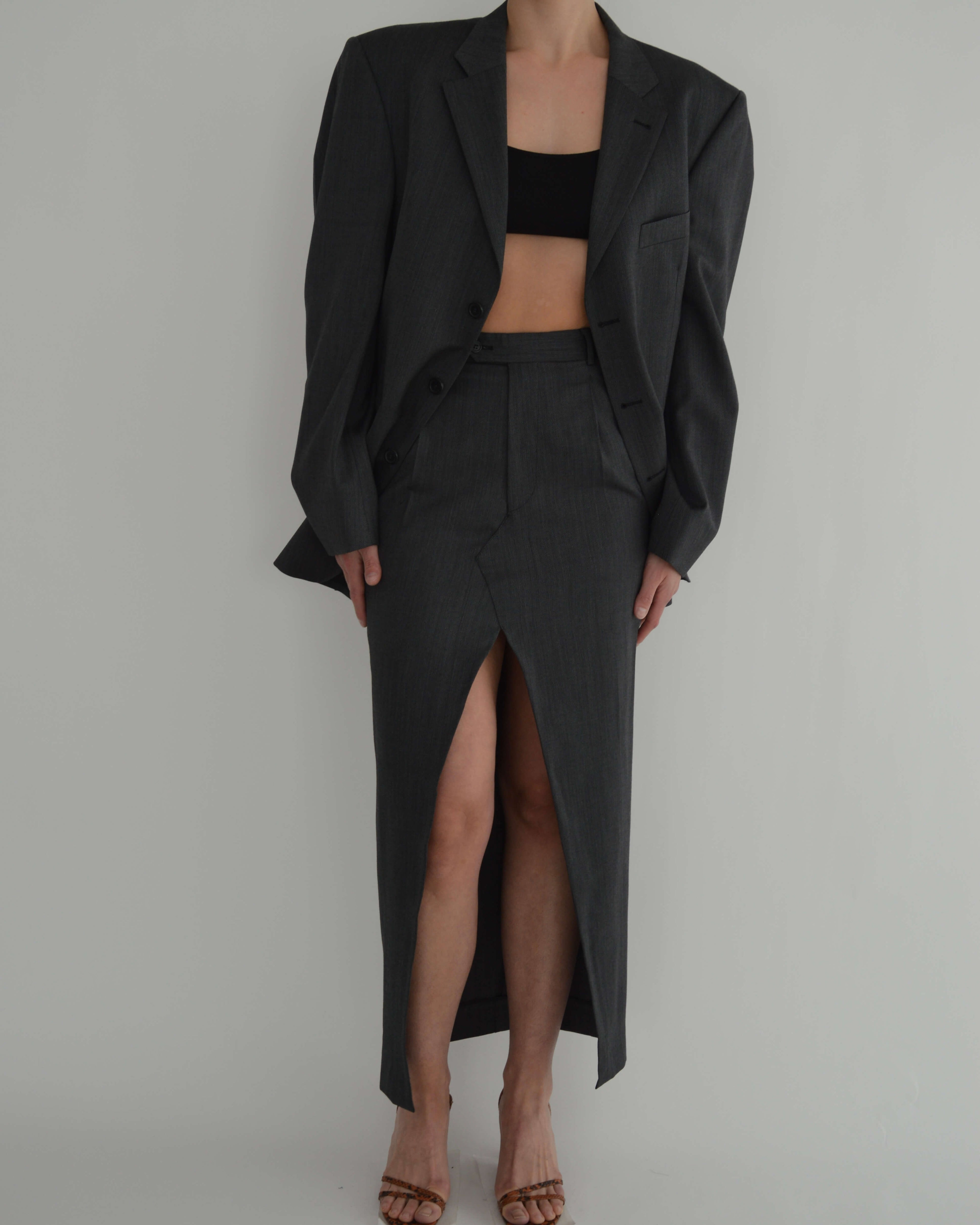 Traje de falda - P. Cardin Gris (XS/S)