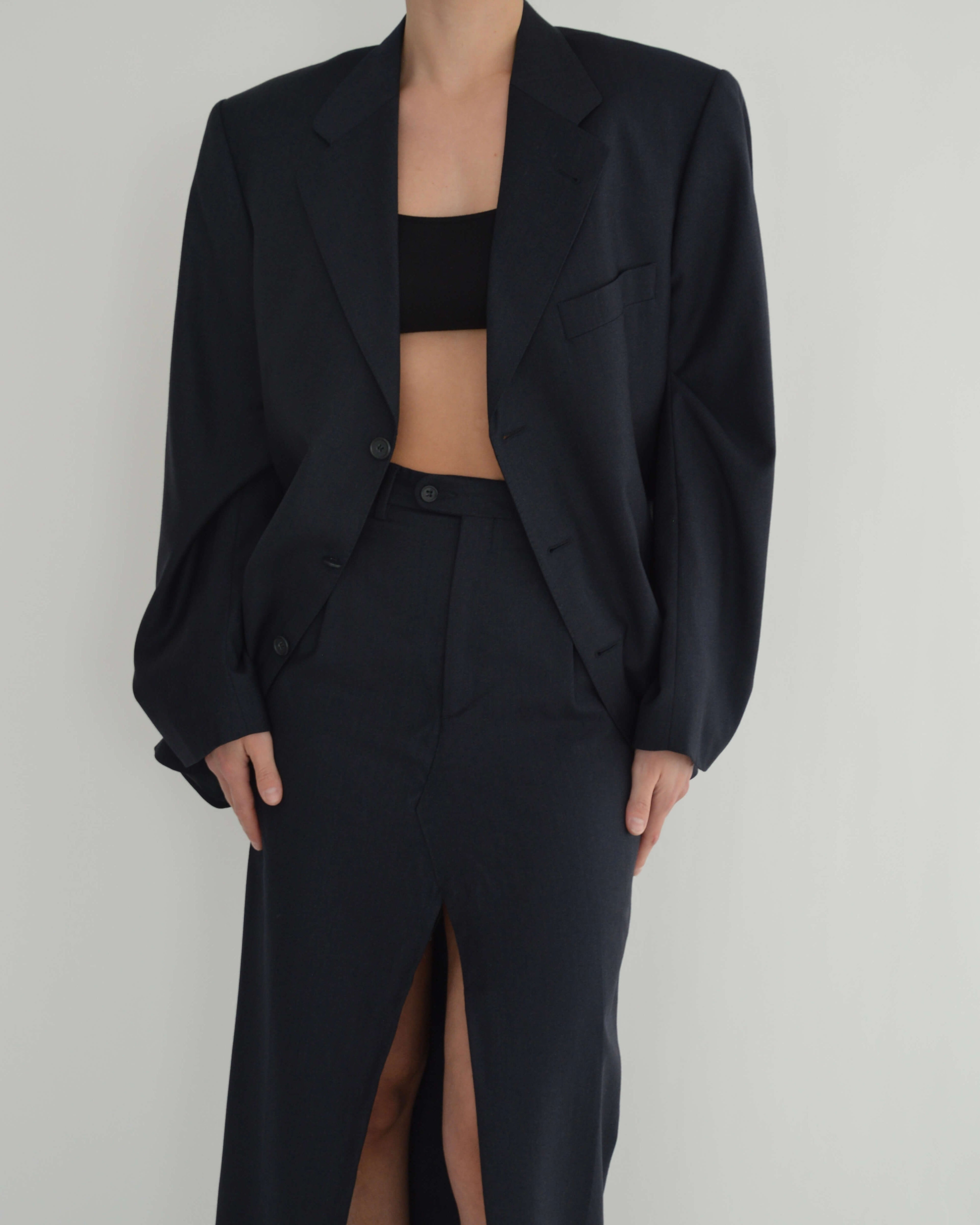 Skirt Suit - Marbeled Navy (S/M)