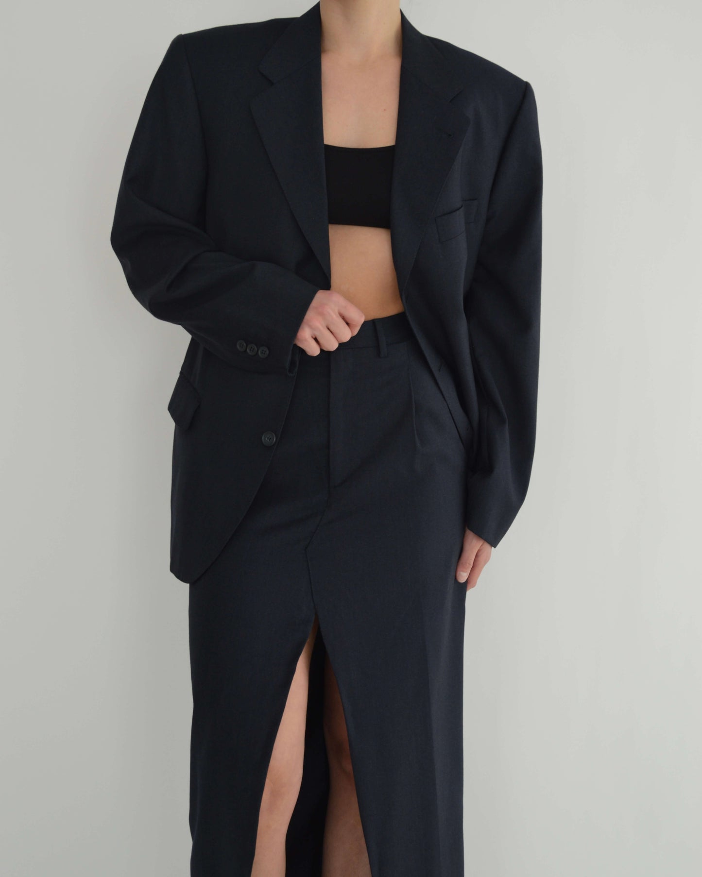 Skirt Suit - Marbeled Navy (S/M)