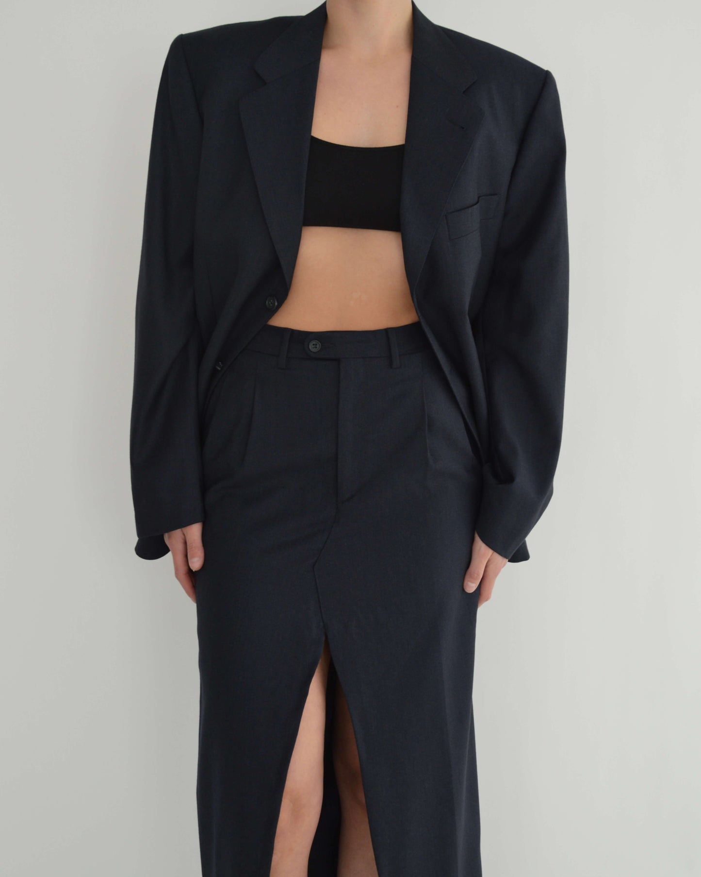 Skirt Suit - Marbeled Navy (S/M)