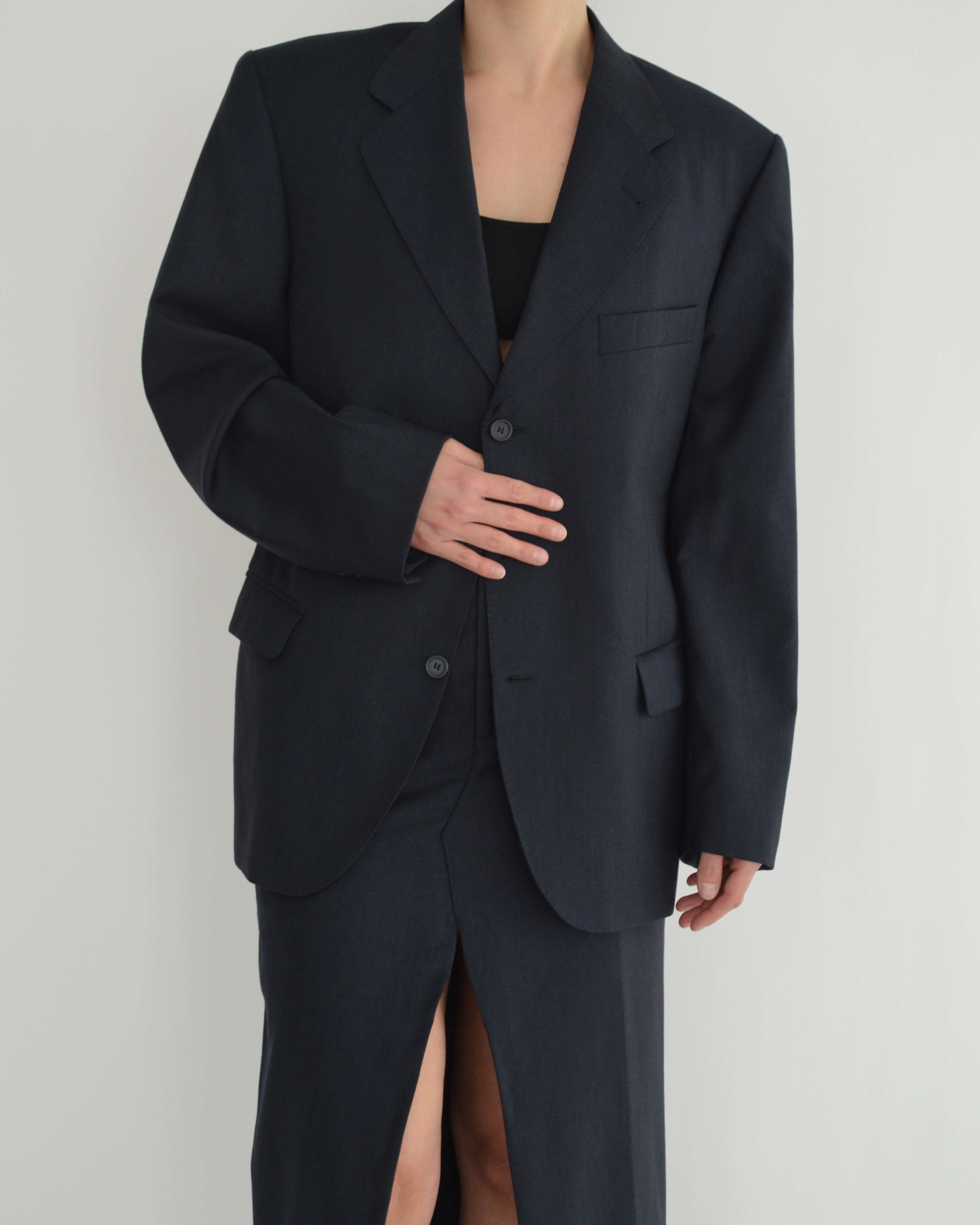 Skirt Suit - Marbeled Navy (S/M)