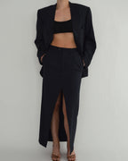 Skirt Suit - Marbeled Navy (S/M)