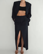 Skirt Suit - Marbeled Navy (S/M)
