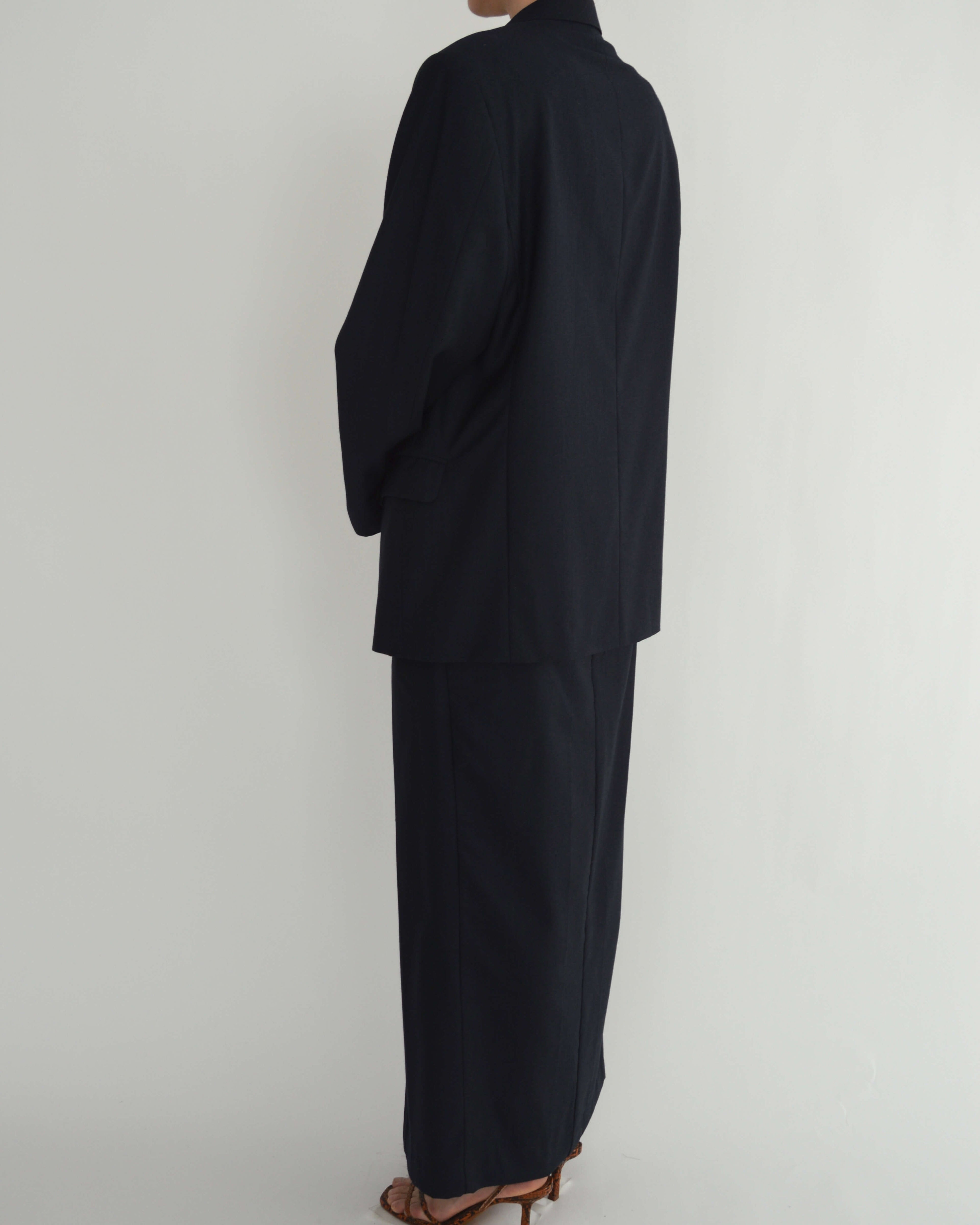 Skirt Suit - Marbeled Navy (S/M)