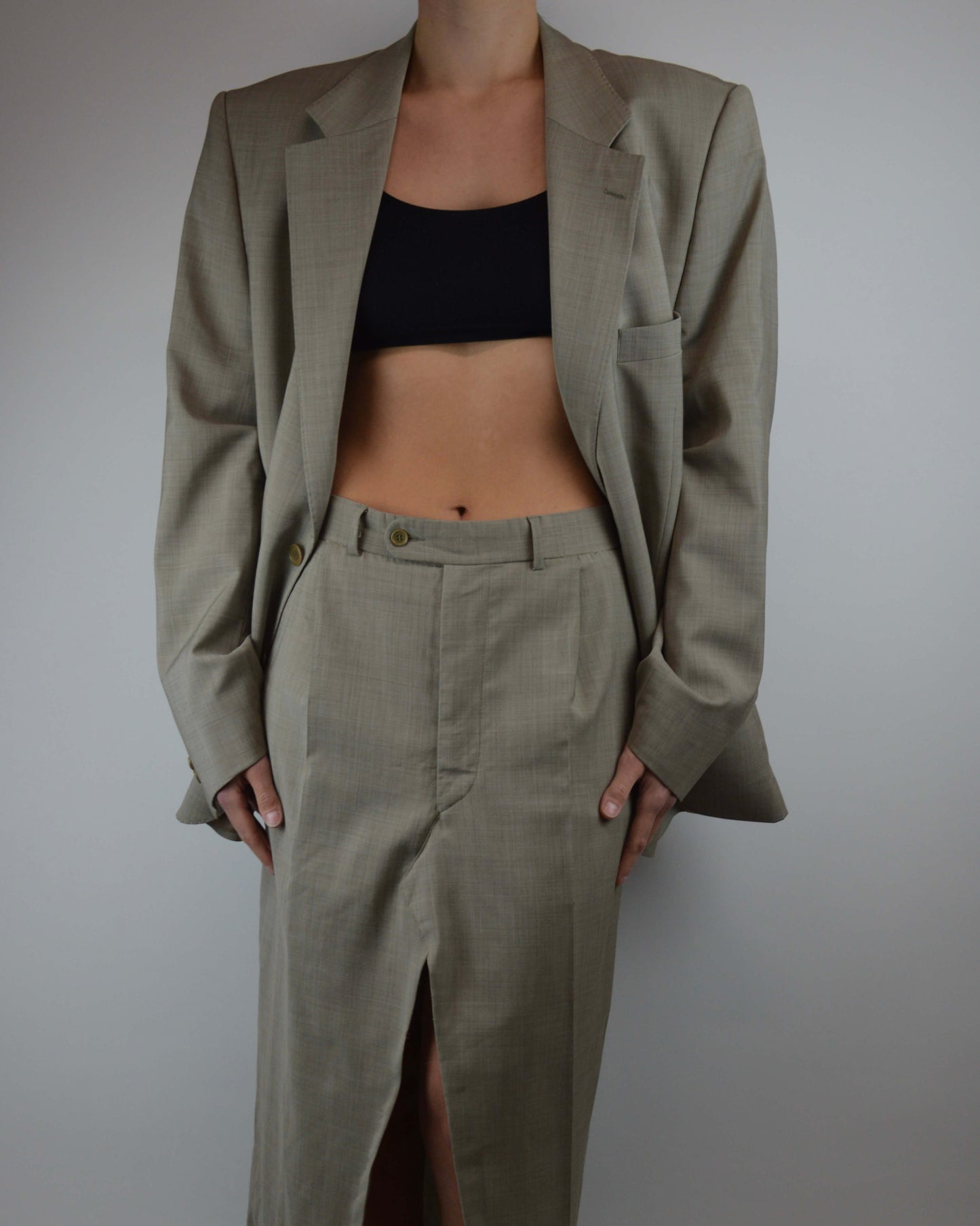 Skirt Suit - Beige (M/L)