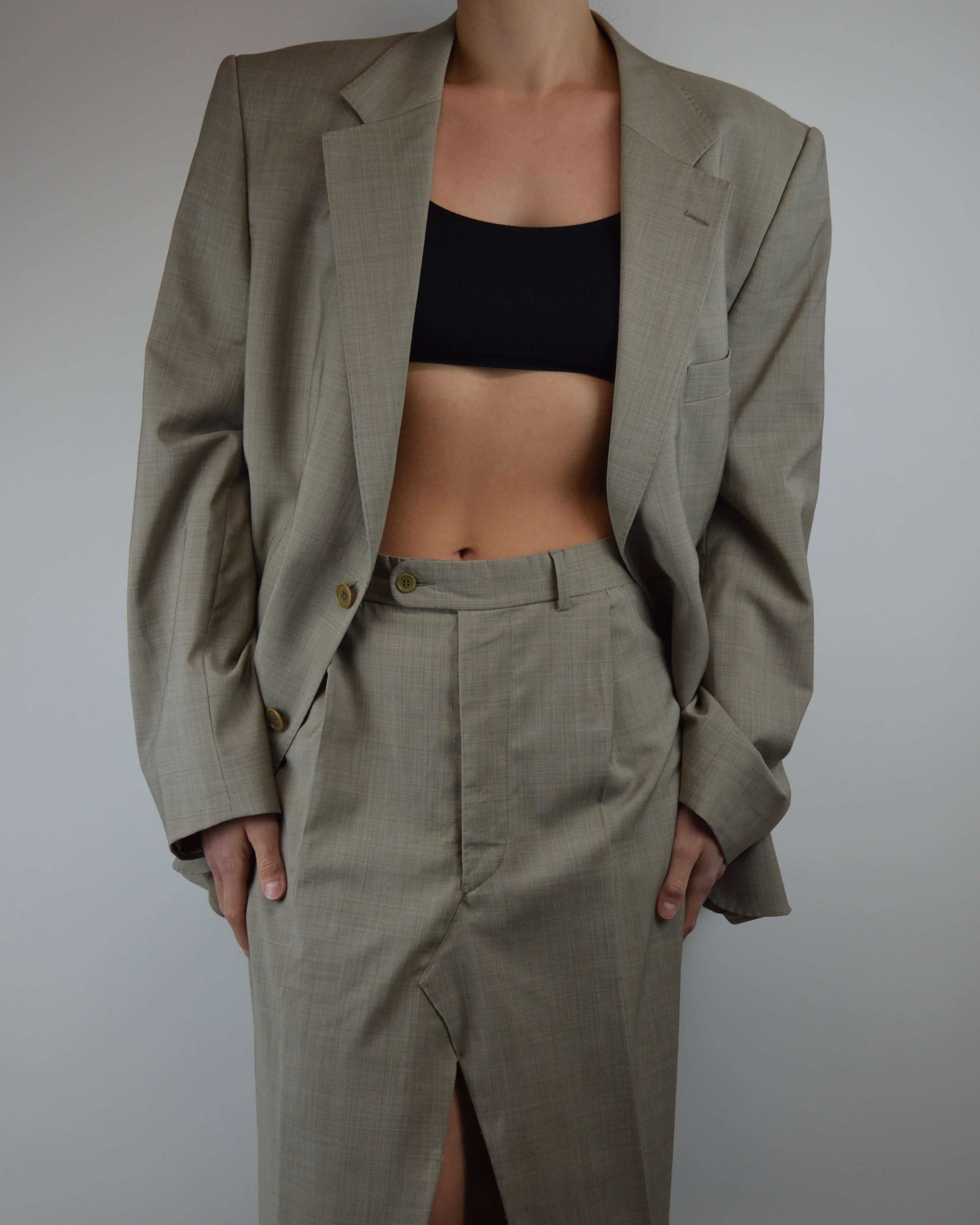 Skirt Suit - Beige (M/L)