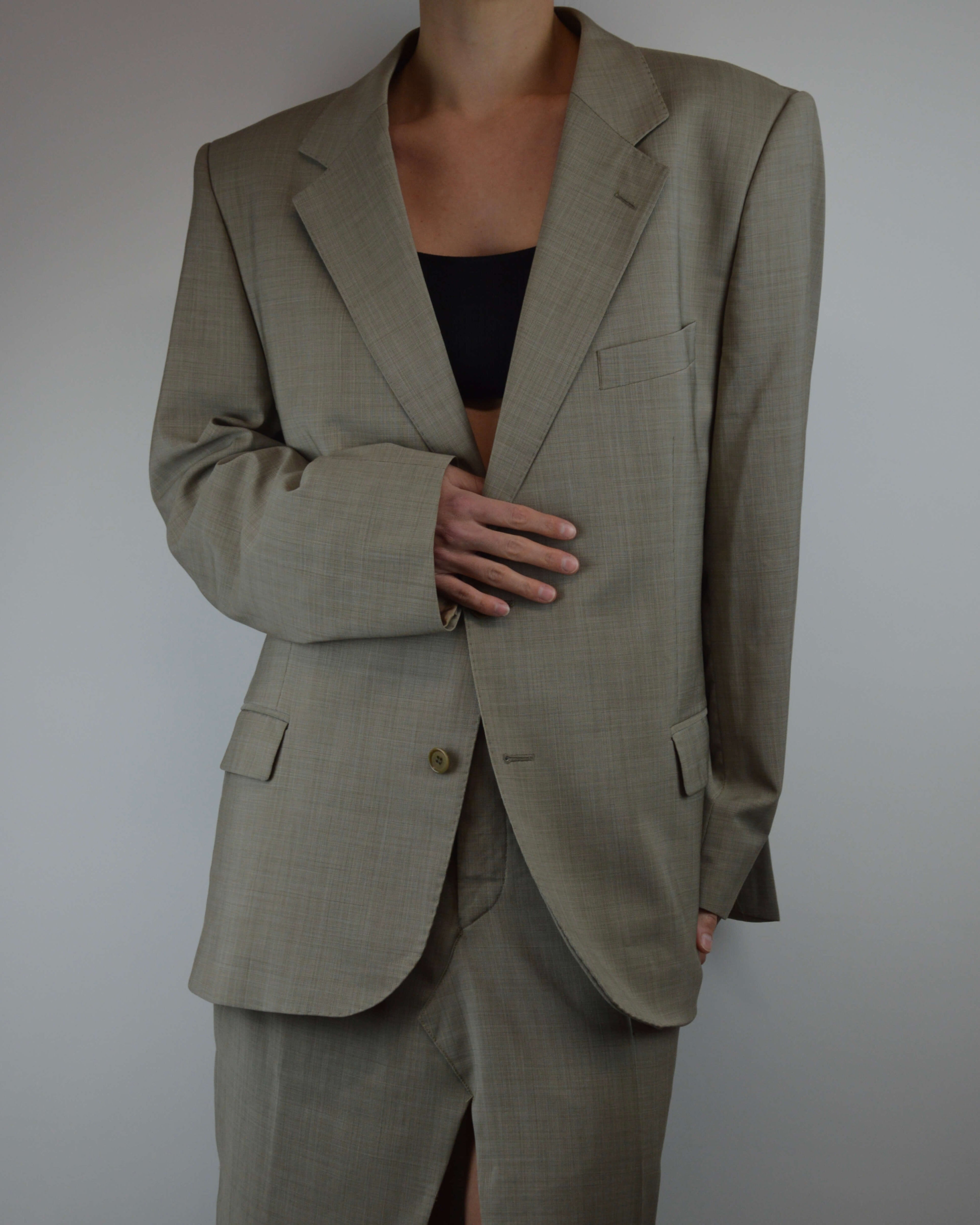 Skirt Suit - Beige (M/L)
