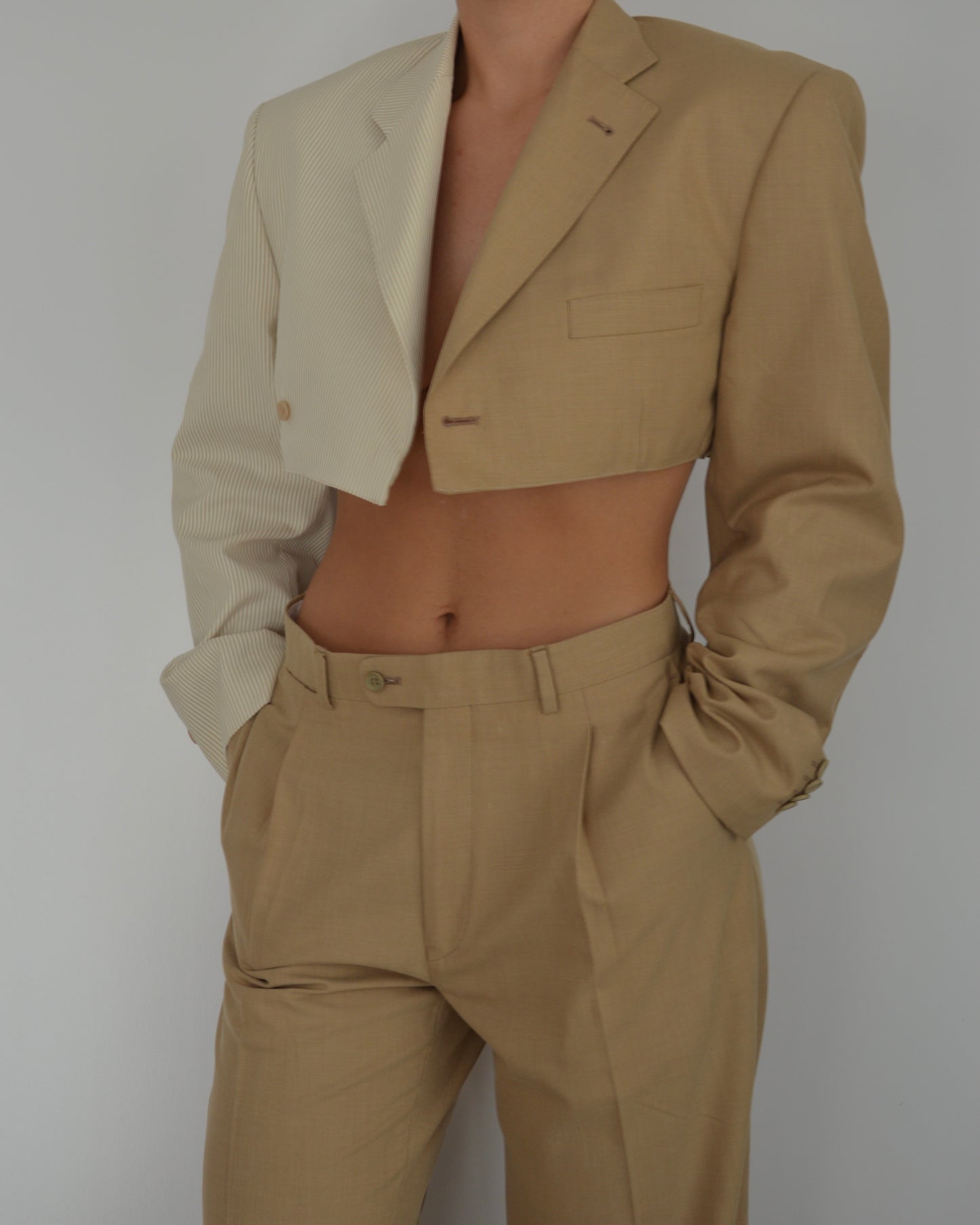 Vegan Blaset with trousers - double oatmeal (S/M)