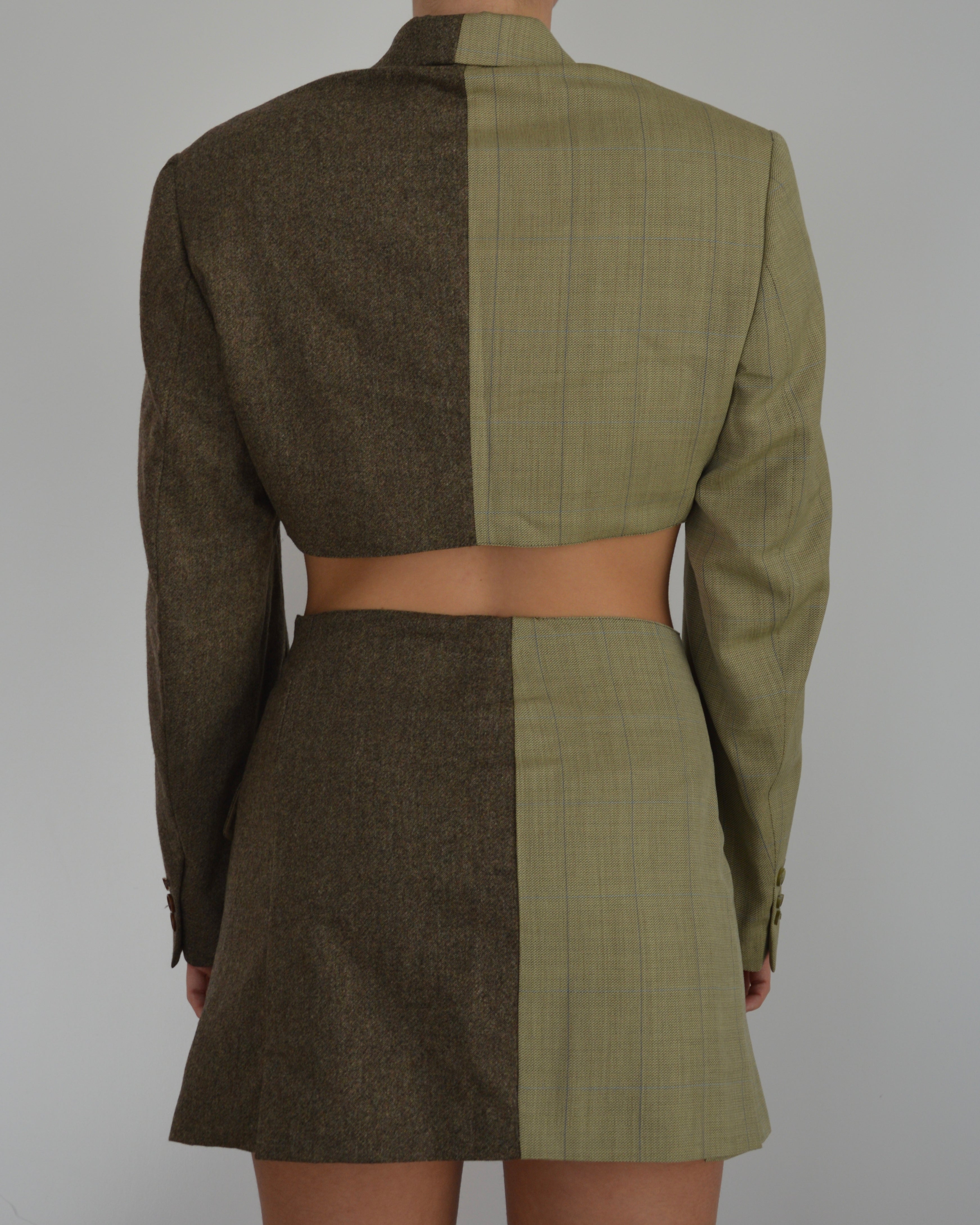 Blaset - double marron sur vert (M)