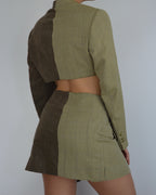 Blaset - double brown on green (M)