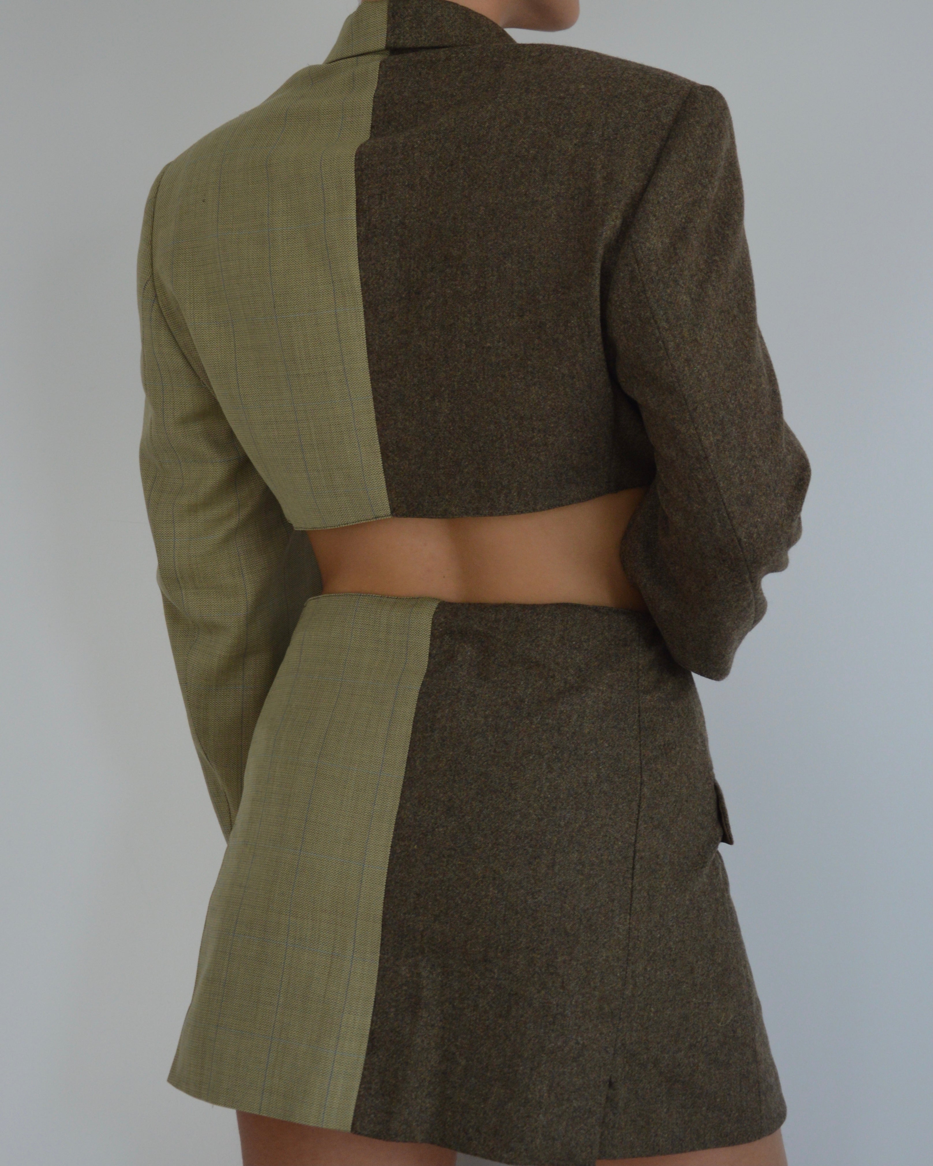 Blaset - double vert sur marron (S/M)