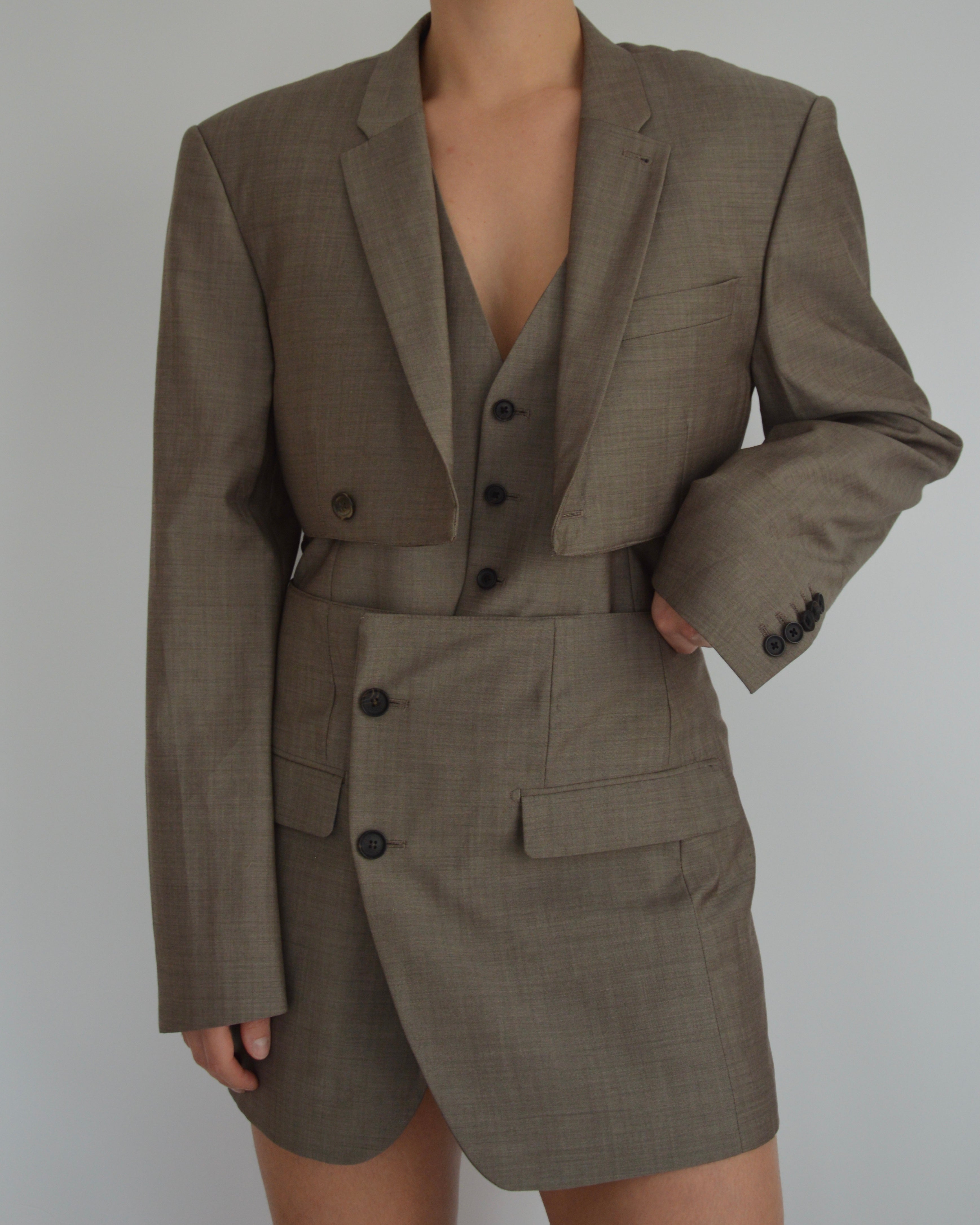 Blaset avec gilet - latte (S/M)