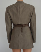 Blaset with vest - latte (S/M)