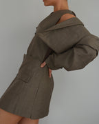 Blaset with vest - latte (S/M)