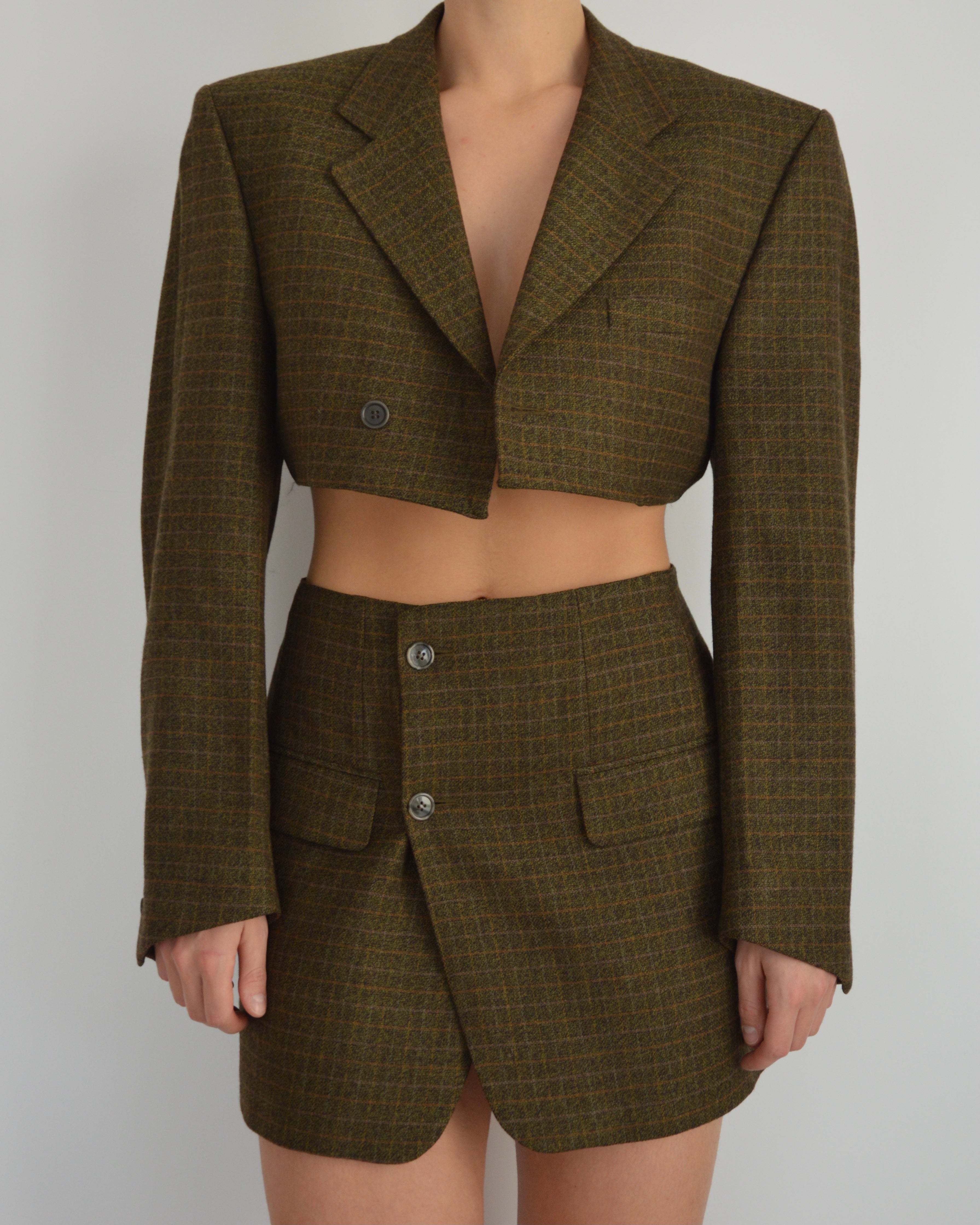 Blaset - boutons gris-vert (S)