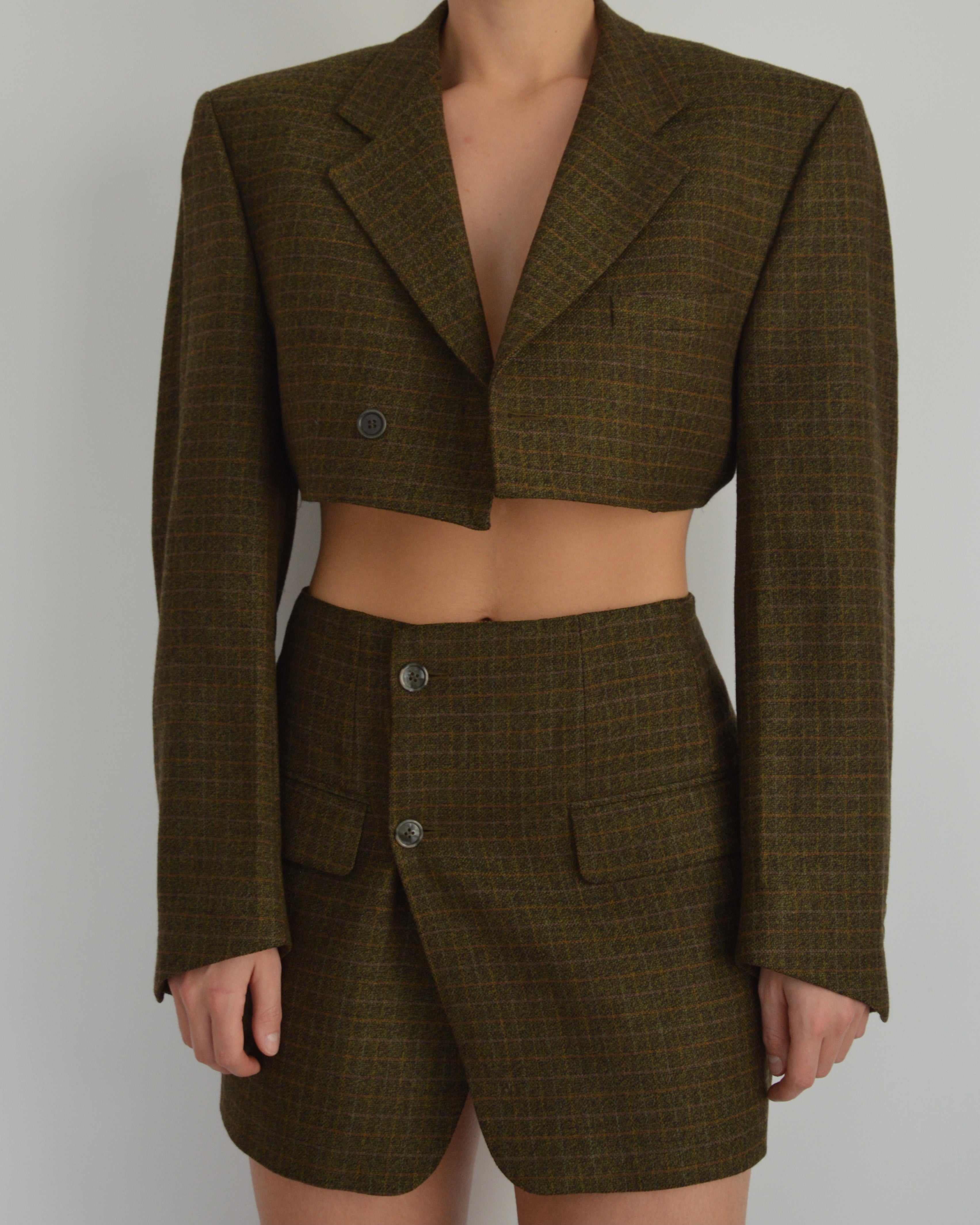 Blaset - boutons gris-vert (S)