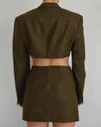 Blaset - green grey buttons (S)