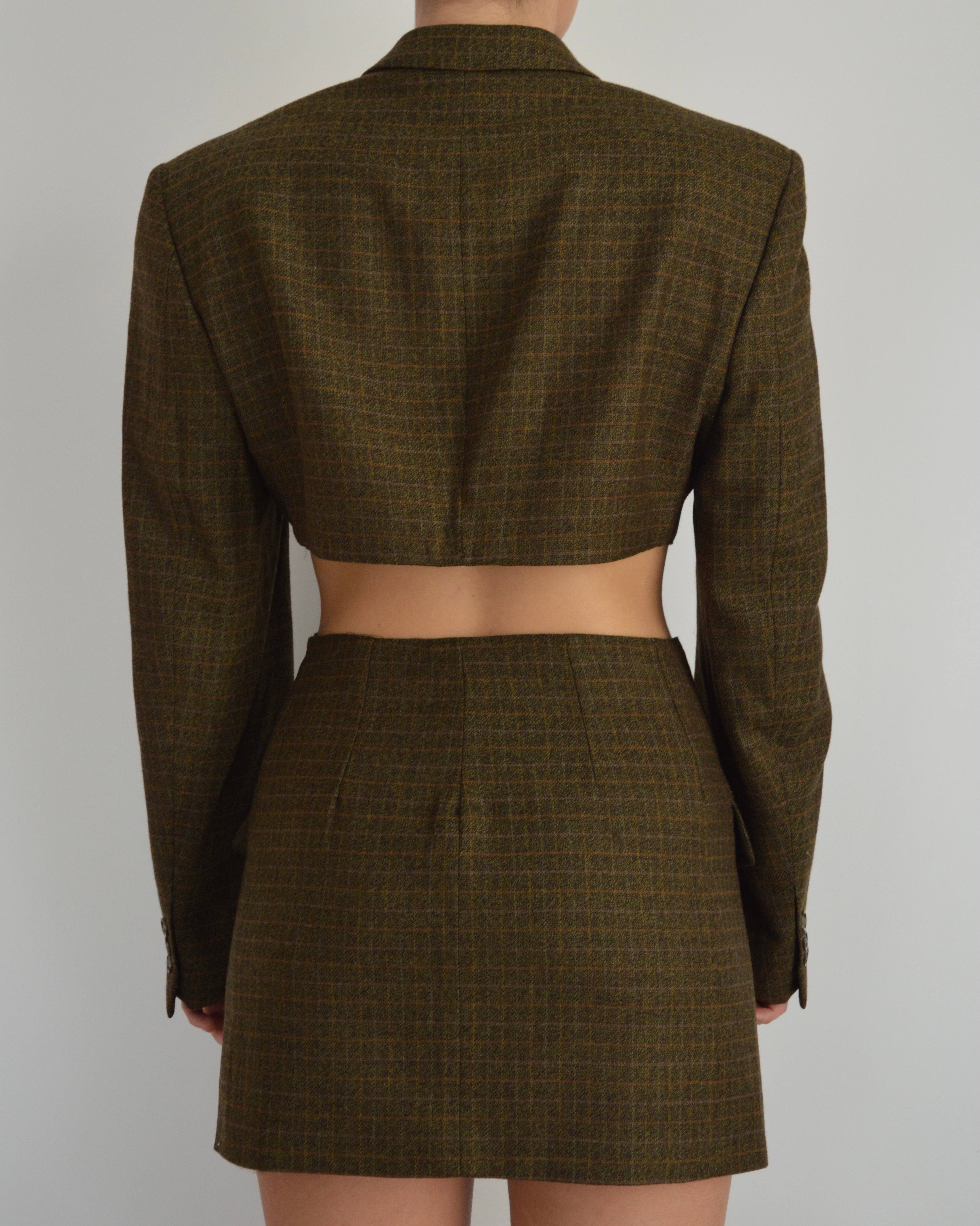 Blaset - boutons gris-vert (S)