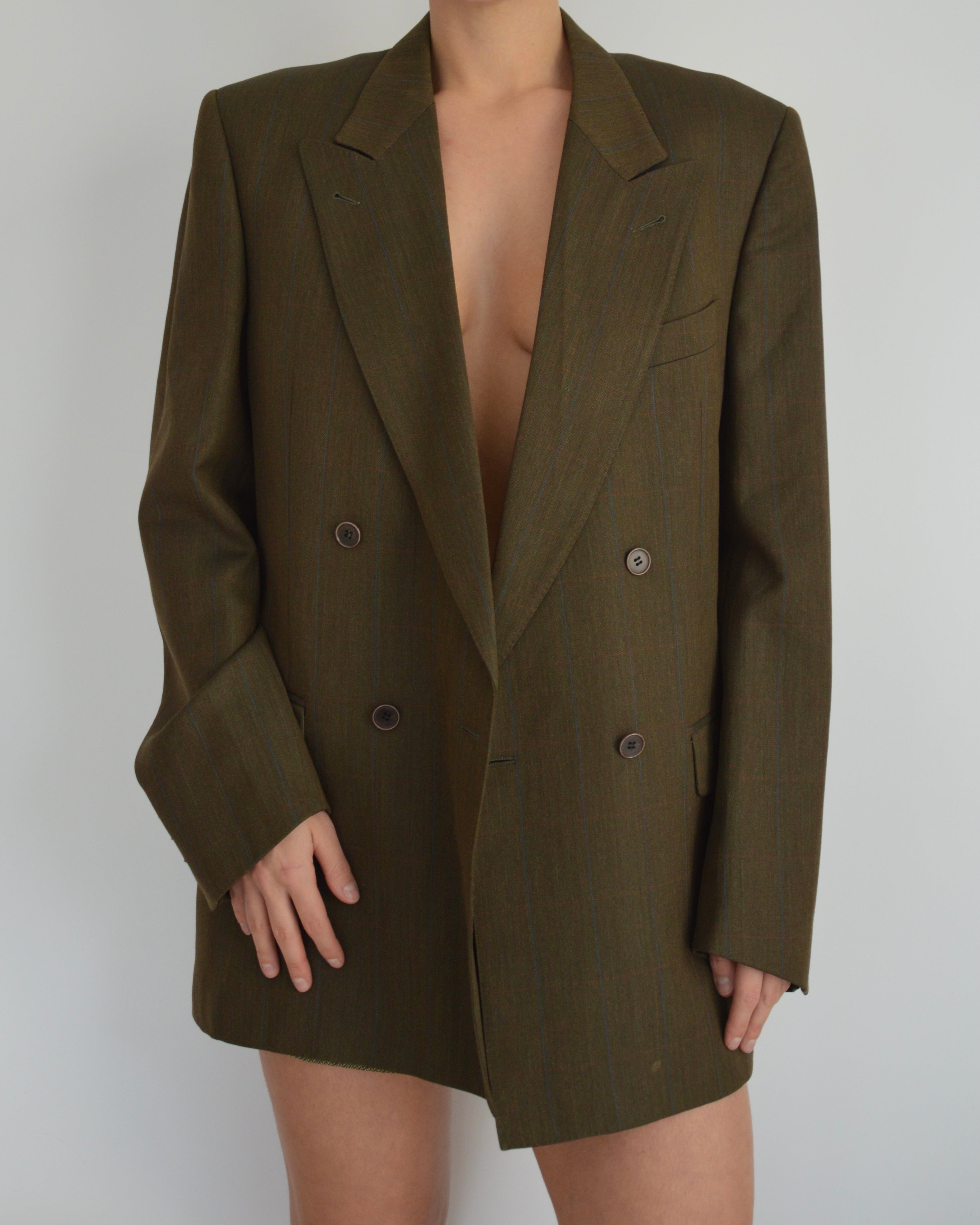 Jacket - double breasted dark green (S/XL)