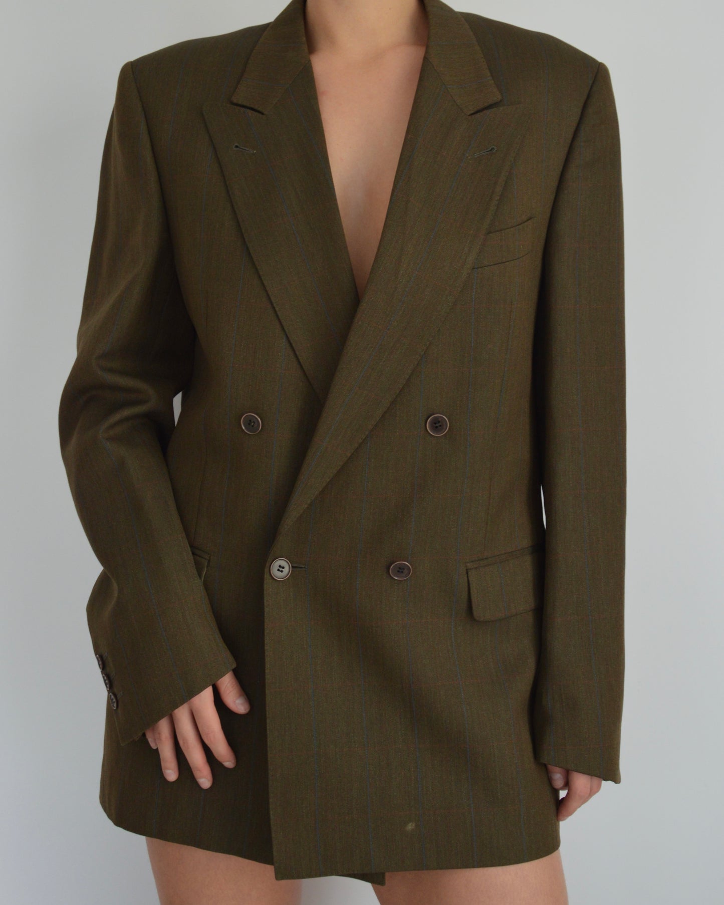 Jacket - double breasted dark green (S/XL)