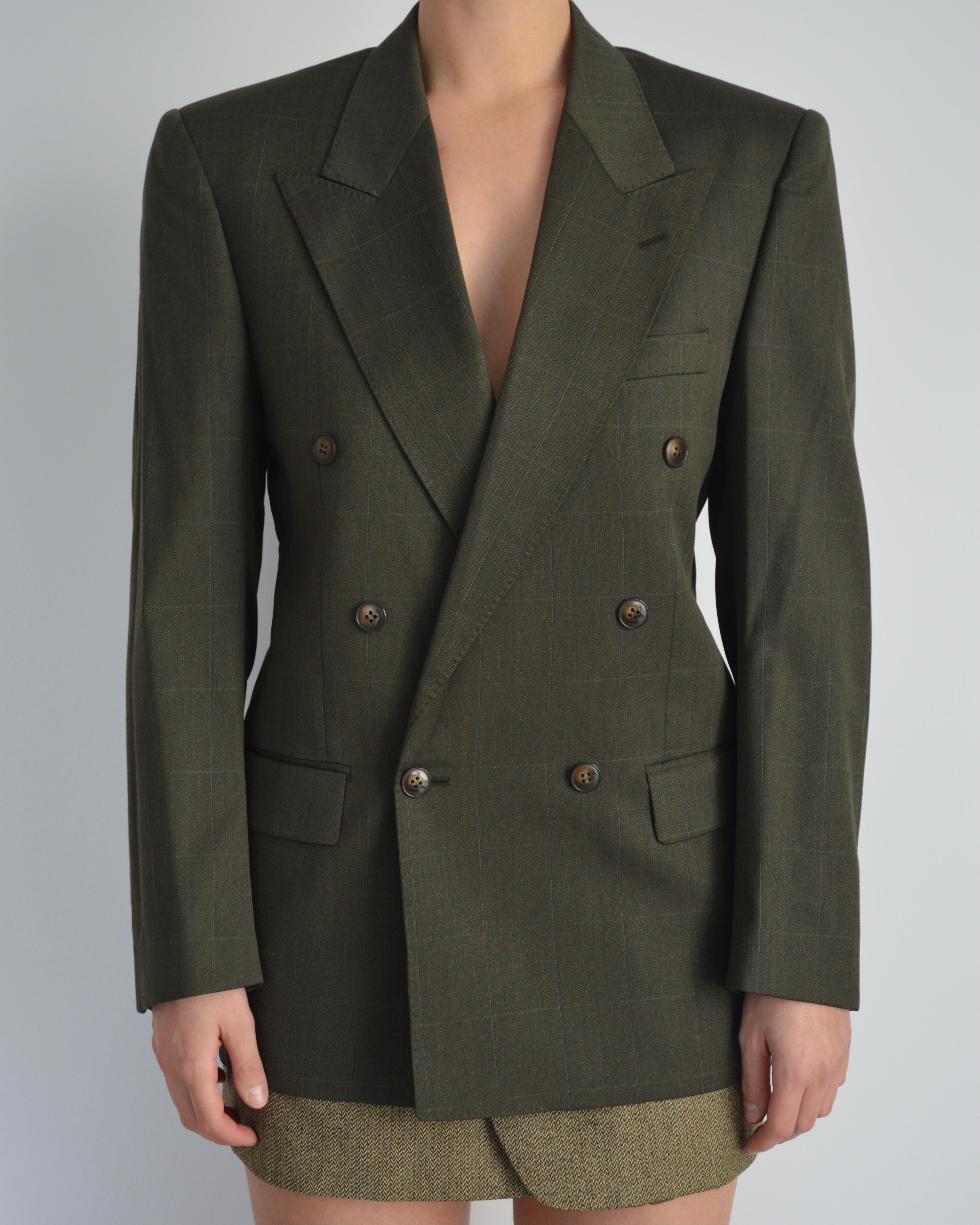 Veste - croisée vert olive (XS/M)