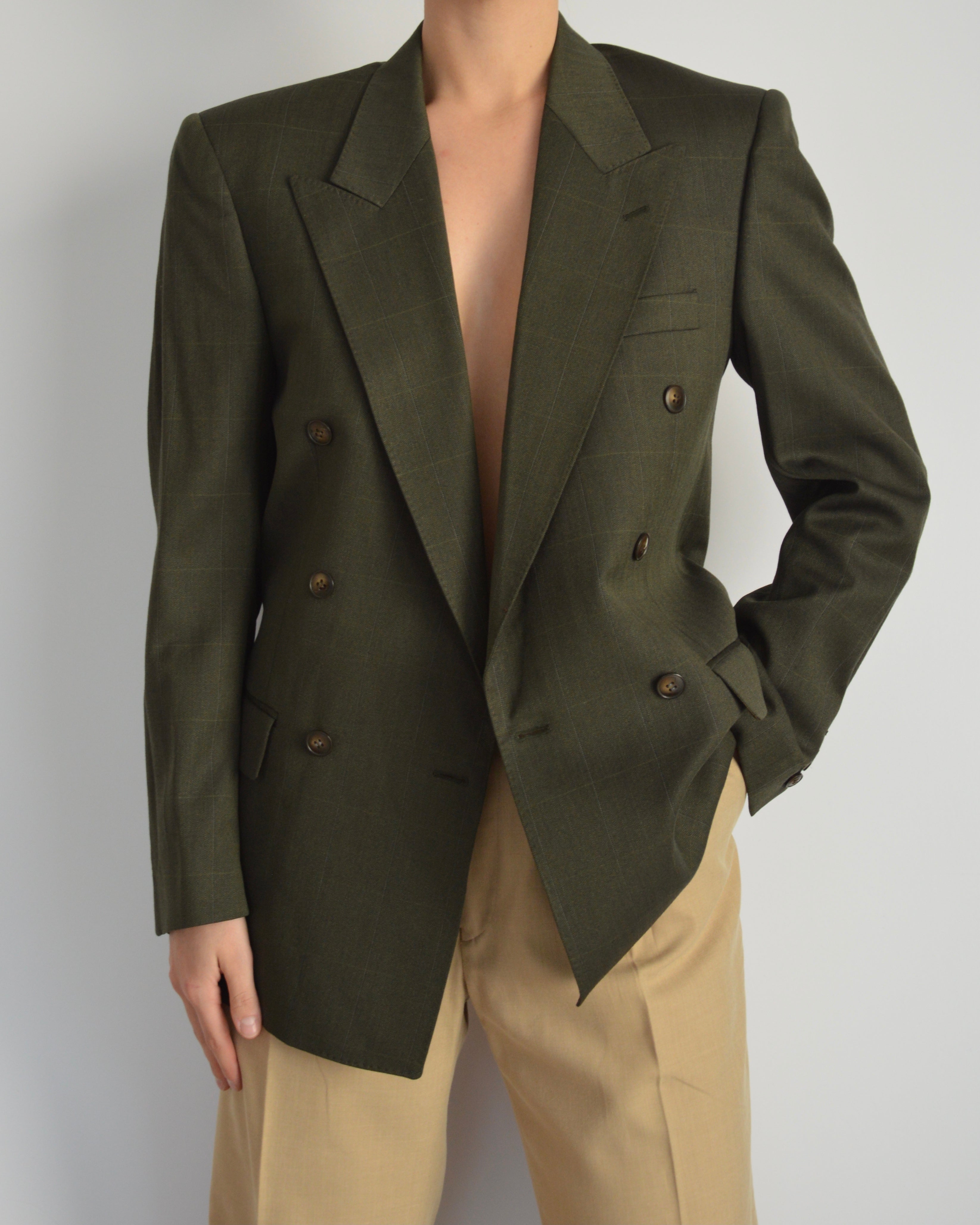 Veste - croisée vert olive (XS/M)