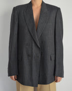 Jacket - double breasted blue grey (S/XL)