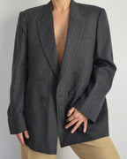 Jacket - double breasted blue grey (S/XL)