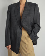 Jacket - double breasted blue grey (S/XL)