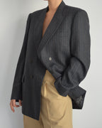 Jacket - double breasted blue grey (S/XL)