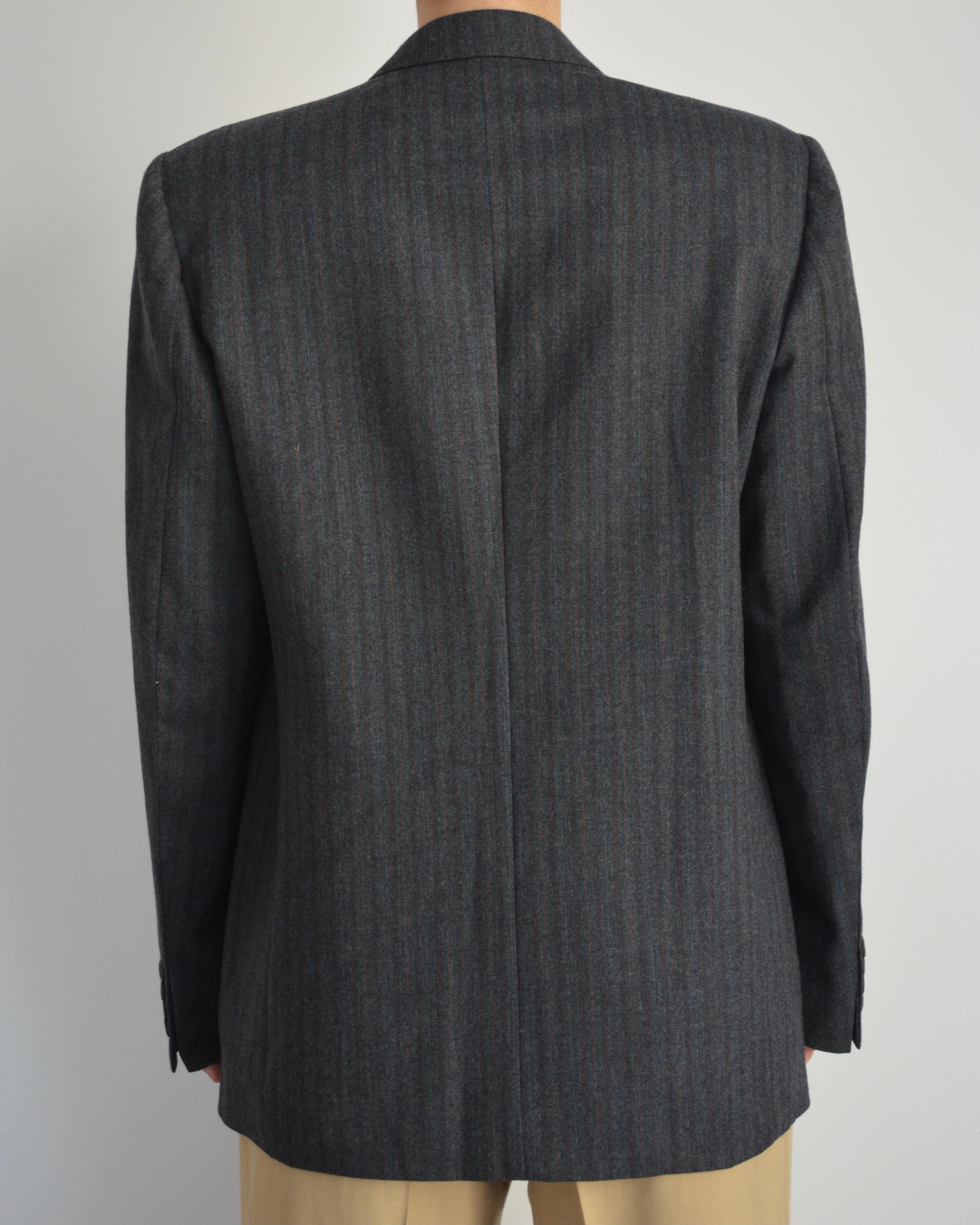 Jacket - double breasted blue grey (S/XL)