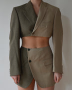 Duo Blaset - beige sobre verde (XS/S)
