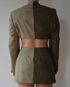 Duo Blaset - beige sobre verde (XS/S)