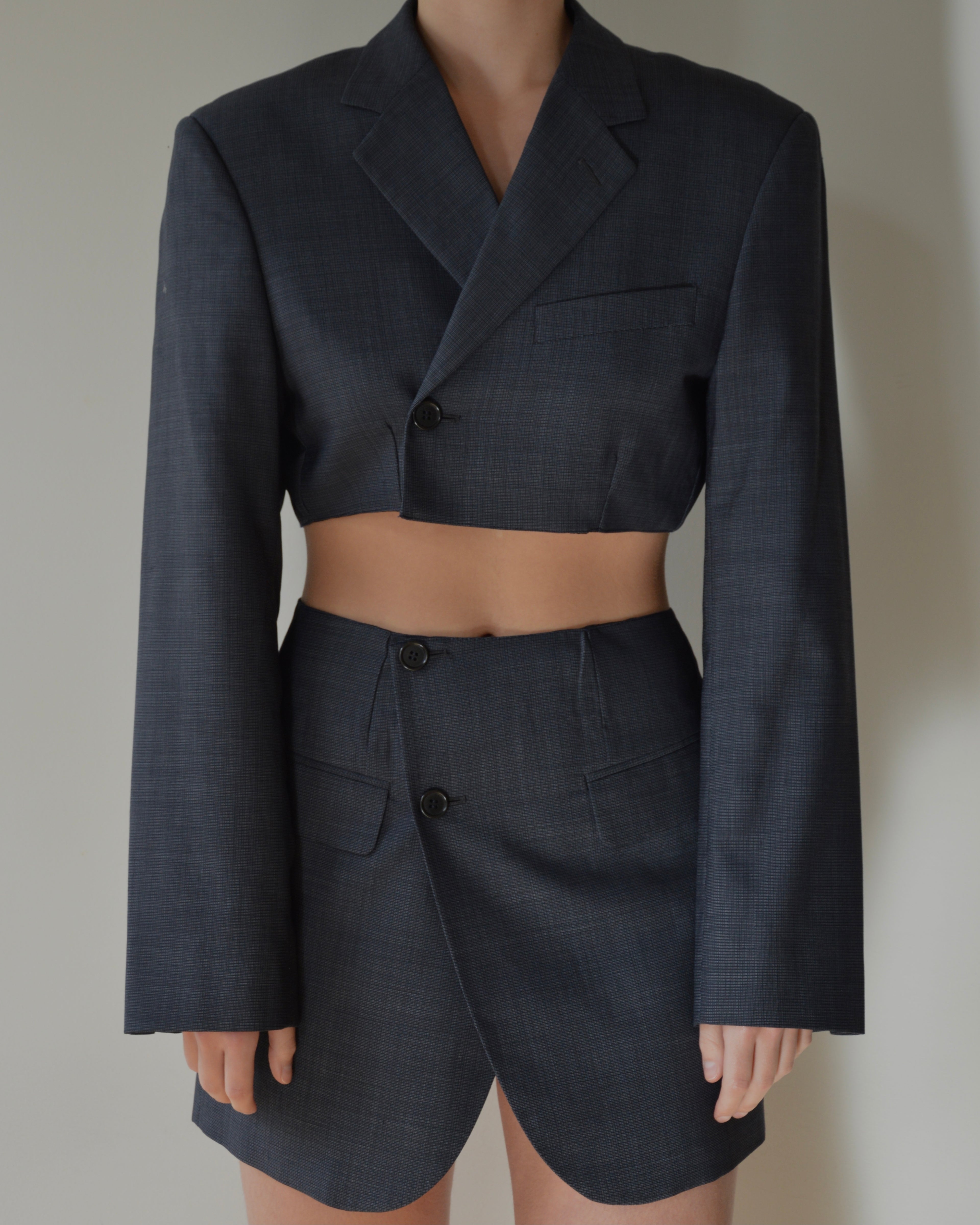 Blaset - gilet bleu marine business vegan (XS/S)