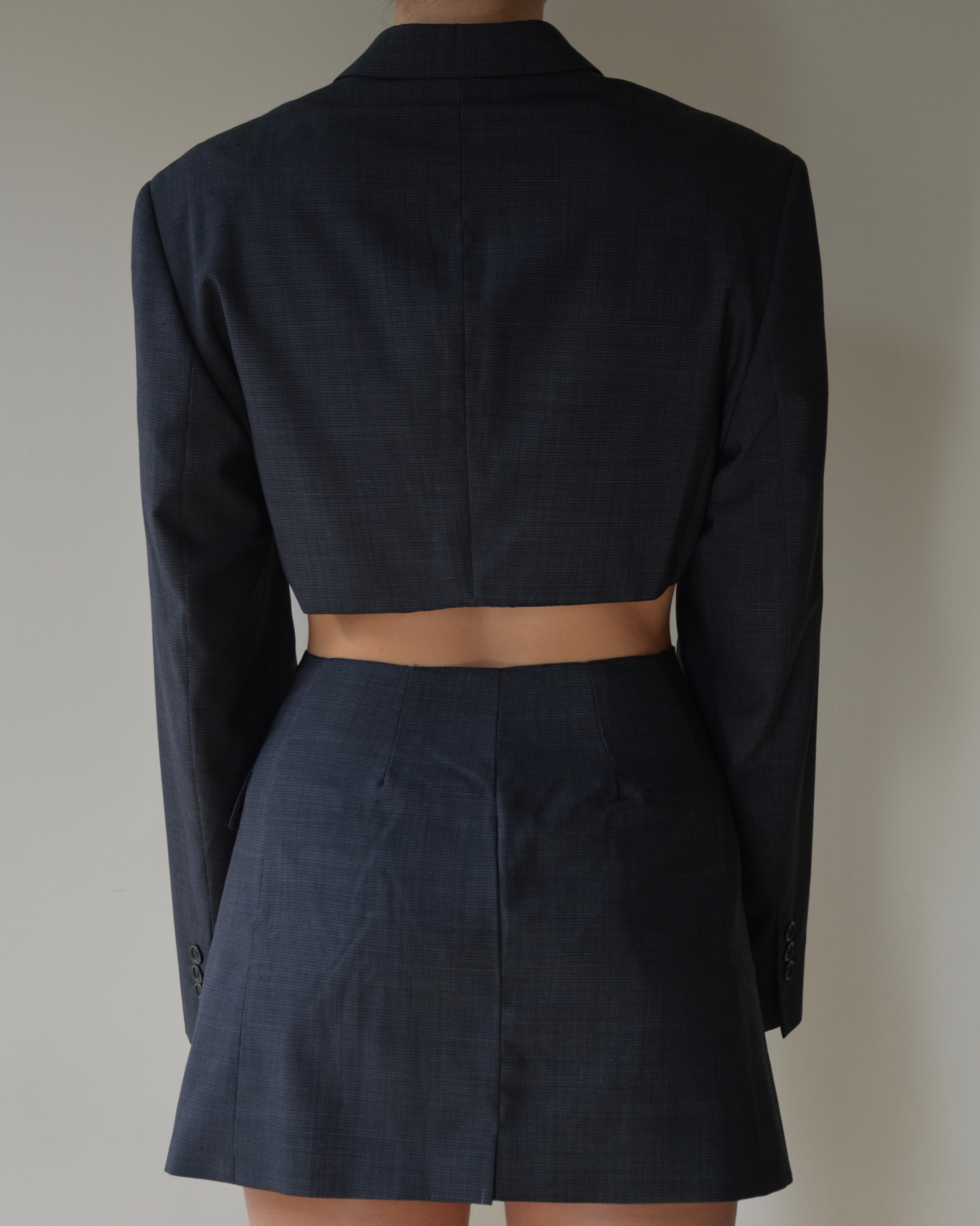 Blaset - gilet bleu marine business vegan (XS/S)