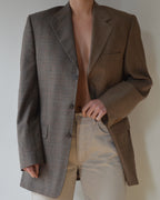 Duo Blazer - beige on squared brown (S/L)