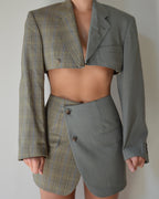 DUO Blaset - verde sobre cuadros (XS/S)