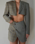 DUO Blaset - verde sobre cuadros (XS/S)