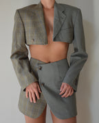 DUO Blaset - verde sobre cuadros (XS/S)