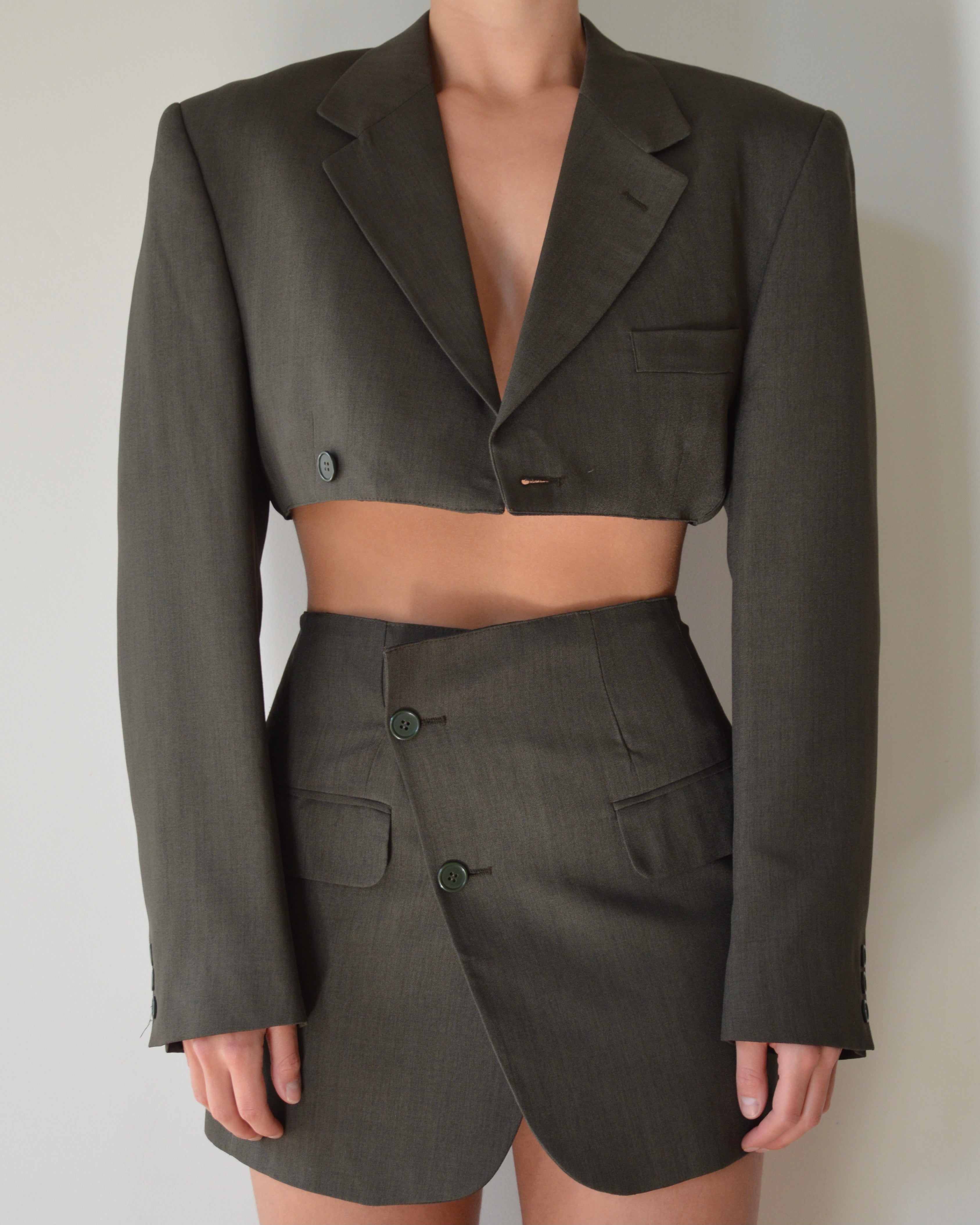 Vegan Blaset with vest - green (XS/S)