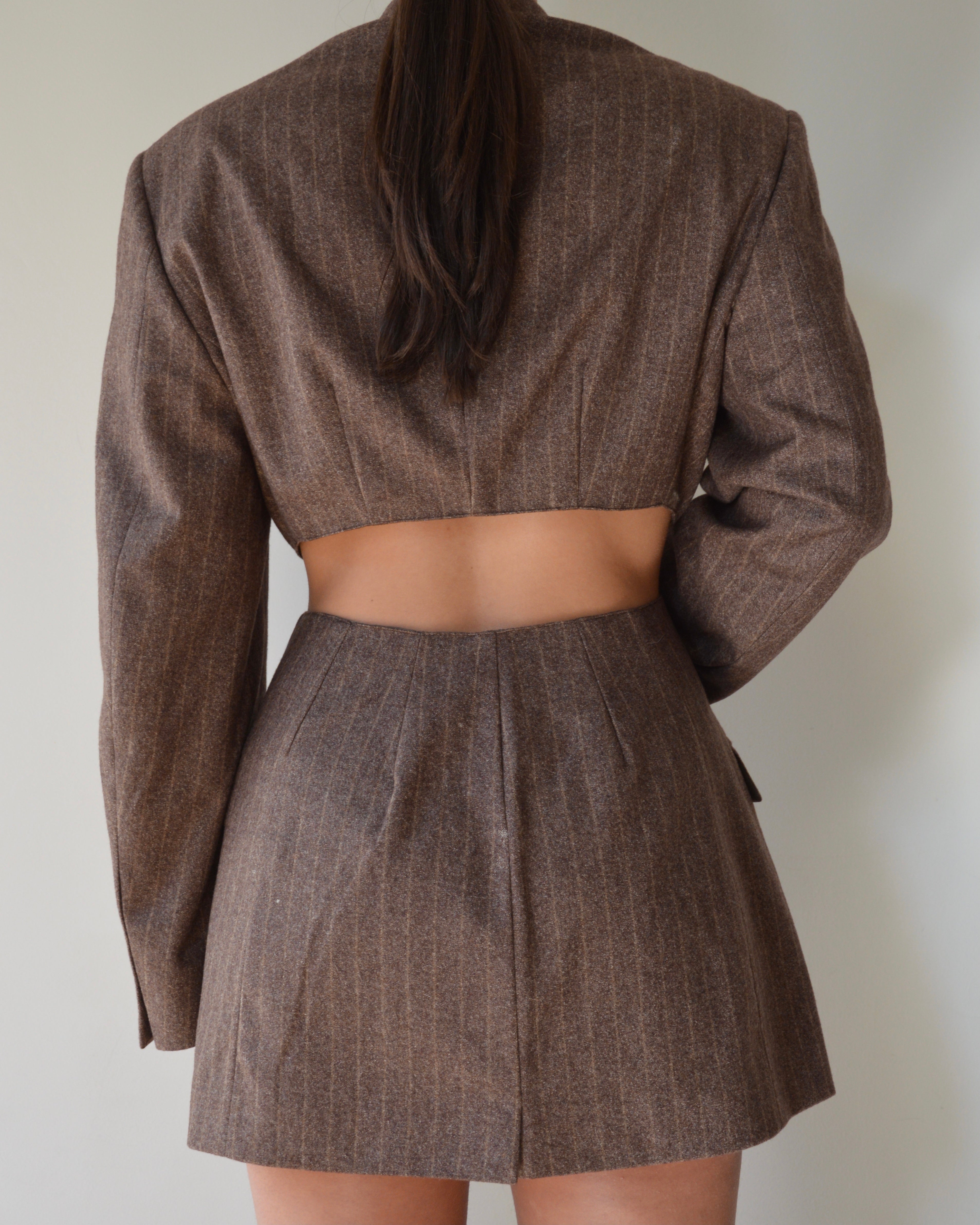 Ensemble veste et pantalon - grenat (M/L)