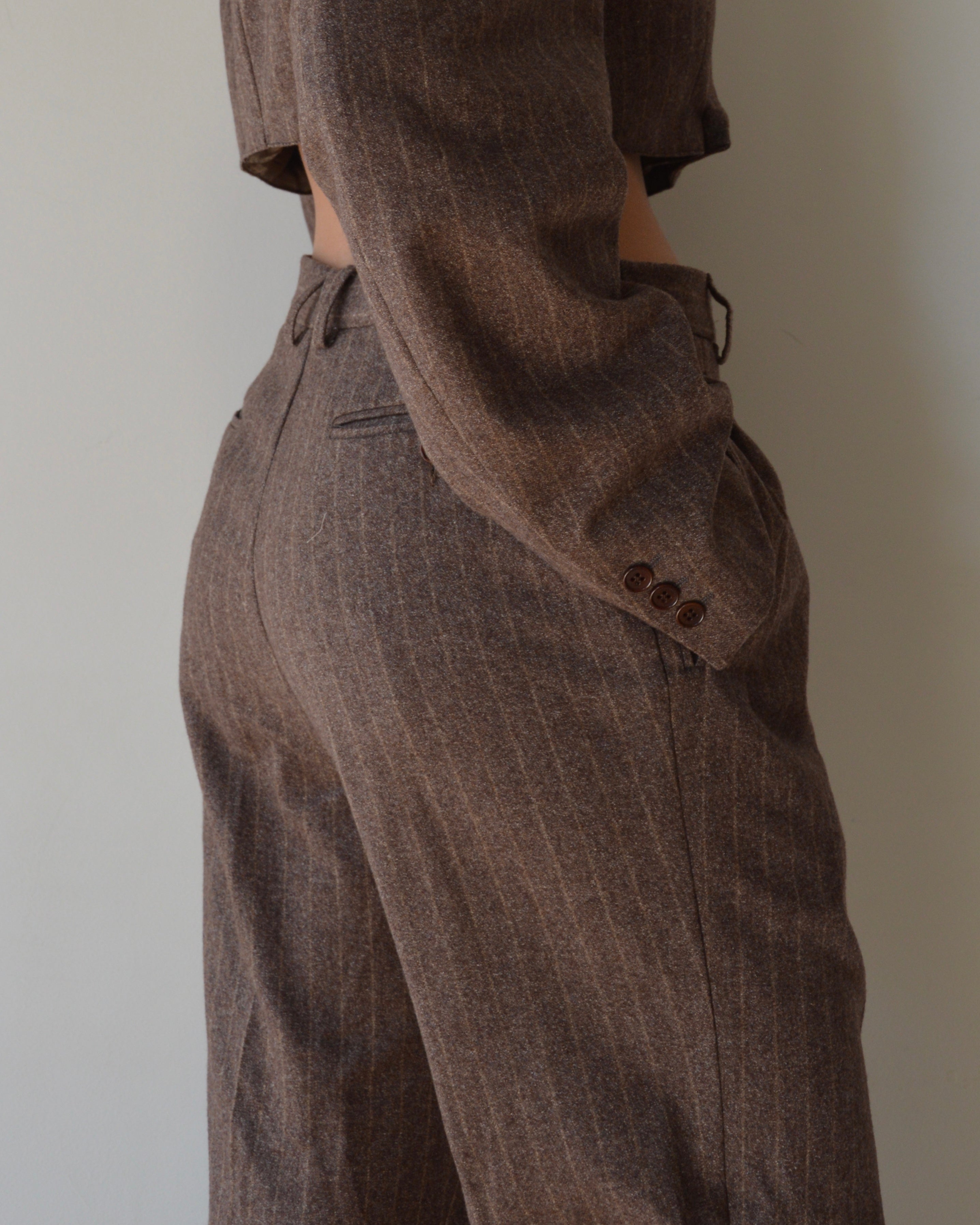 Ensemble veste et pantalon - grenat (M/L)