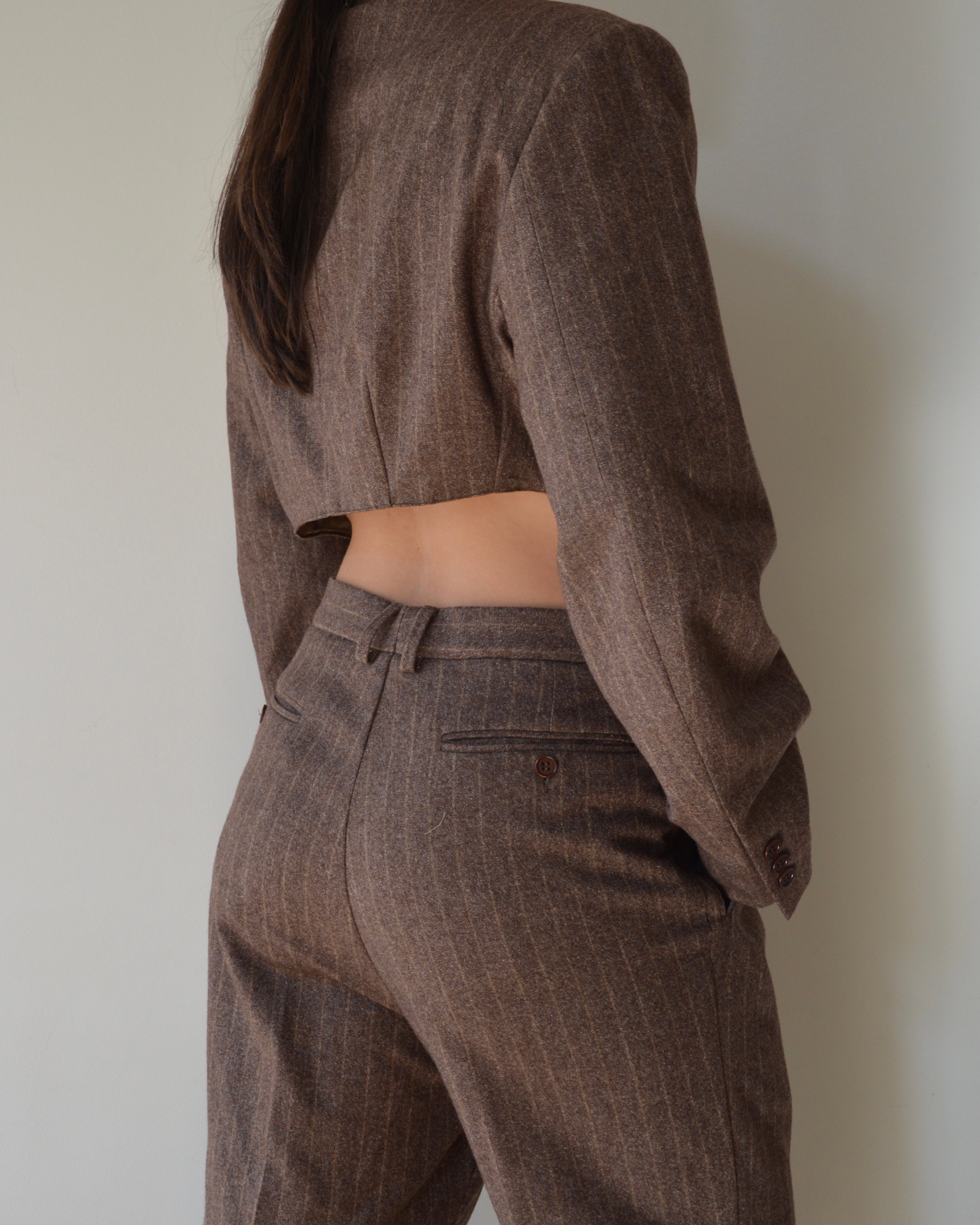 Ensemble veste et pantalon - grenat (M/L)