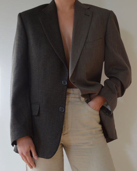 DUO Blazer - chocolate texture on brown (XS/M)