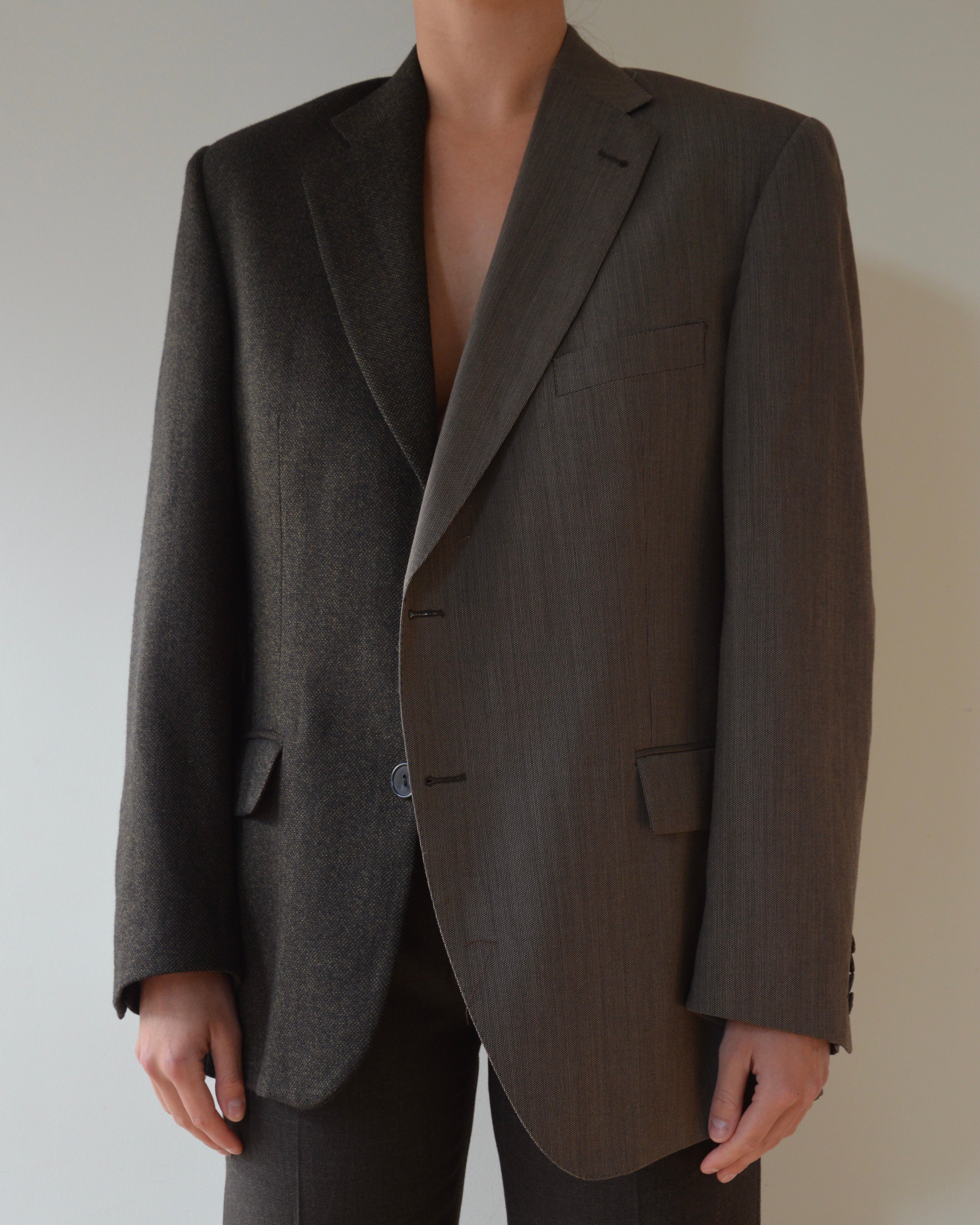 DUO Blazer - chocolate texture on brown (XS/M)