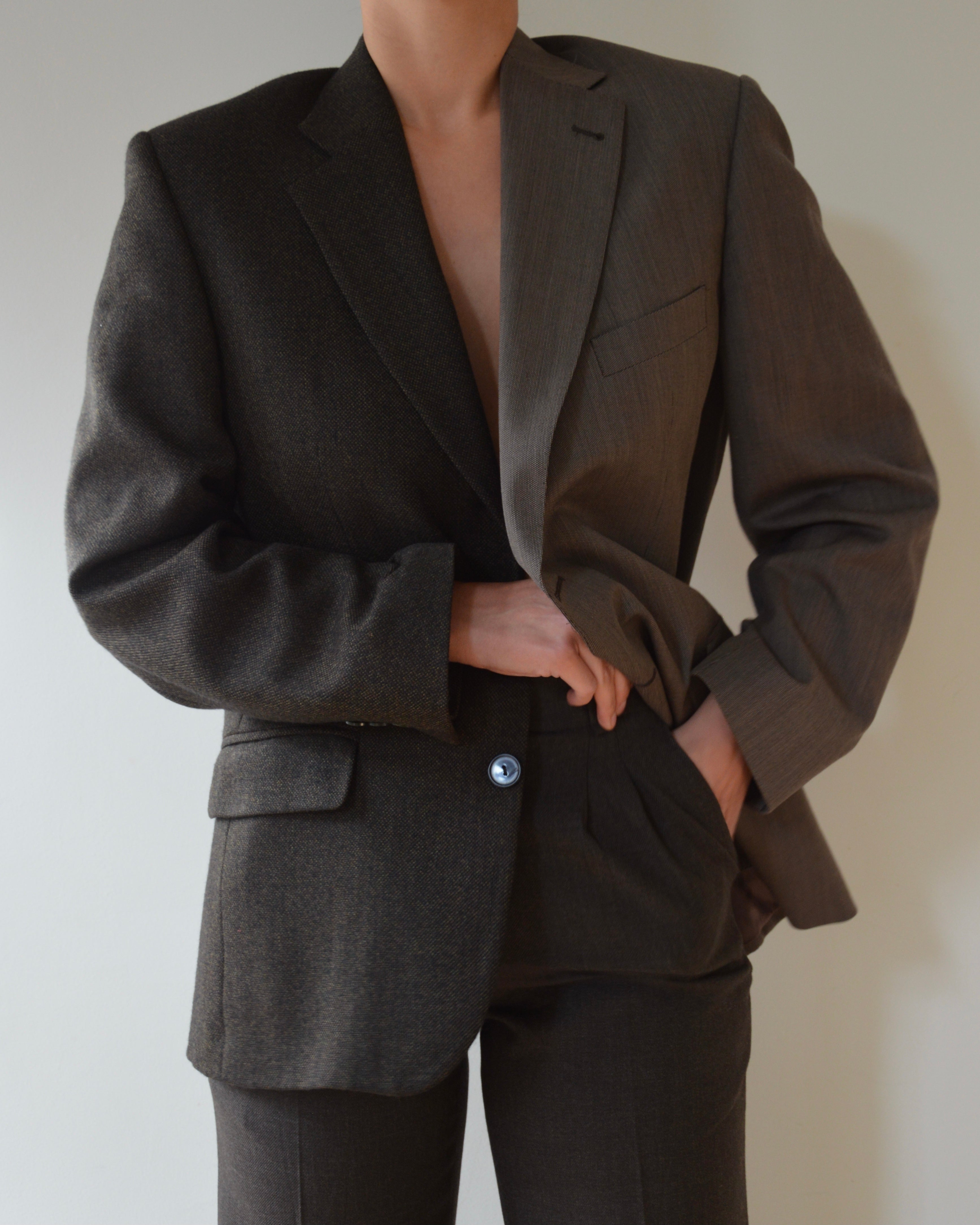 DUO Blazer - chocolate texture on brown (XS/M)
