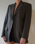 DUO Blazer - blue squares on gray (XS/M)