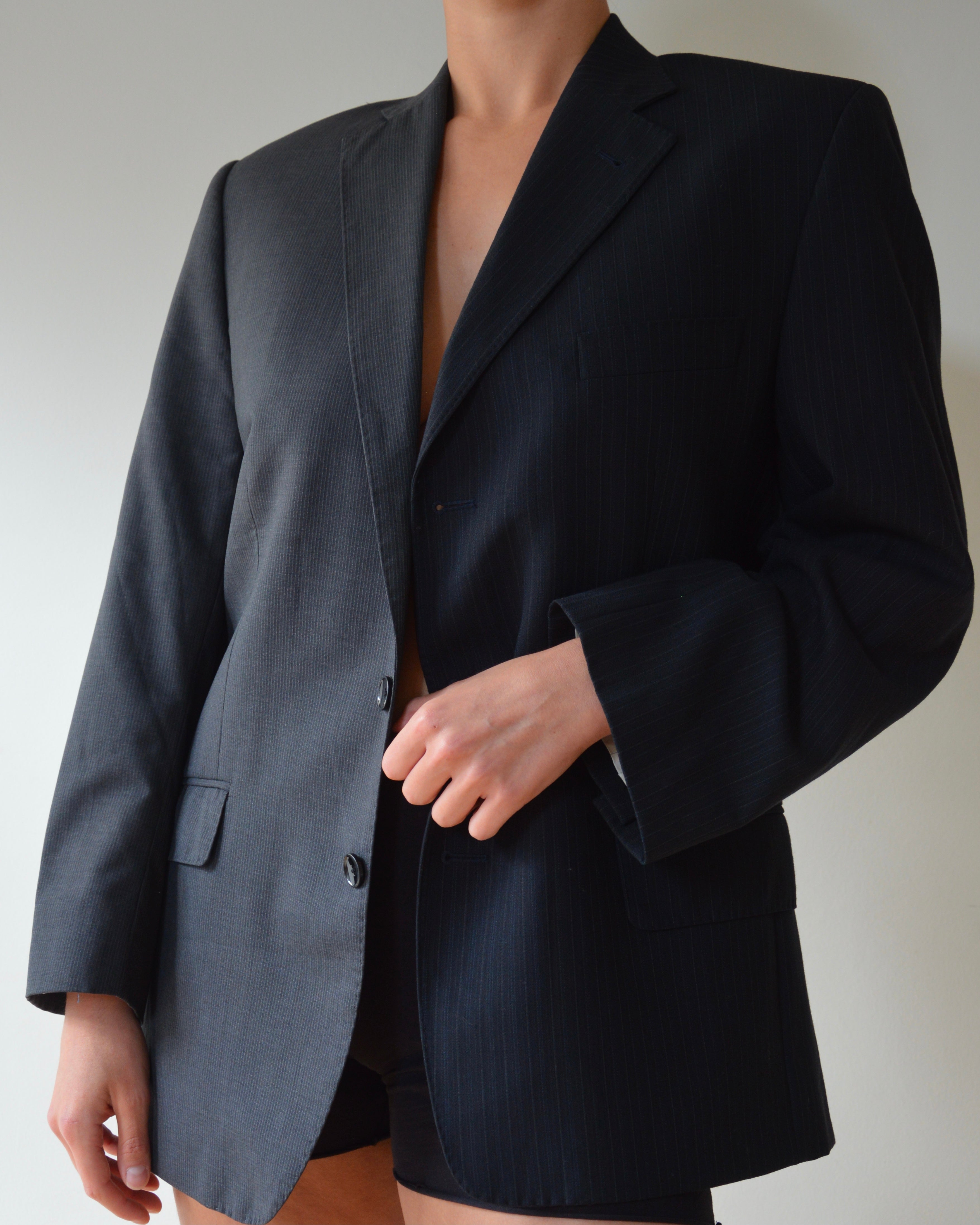 DUO Blazer - navy on gray (XS/M)