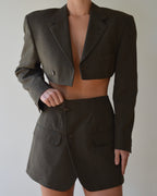 Vegan Blaset with vest - dark green (XS/S)