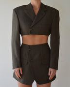 Vegan Blaset with vest - dark green (XS/S)